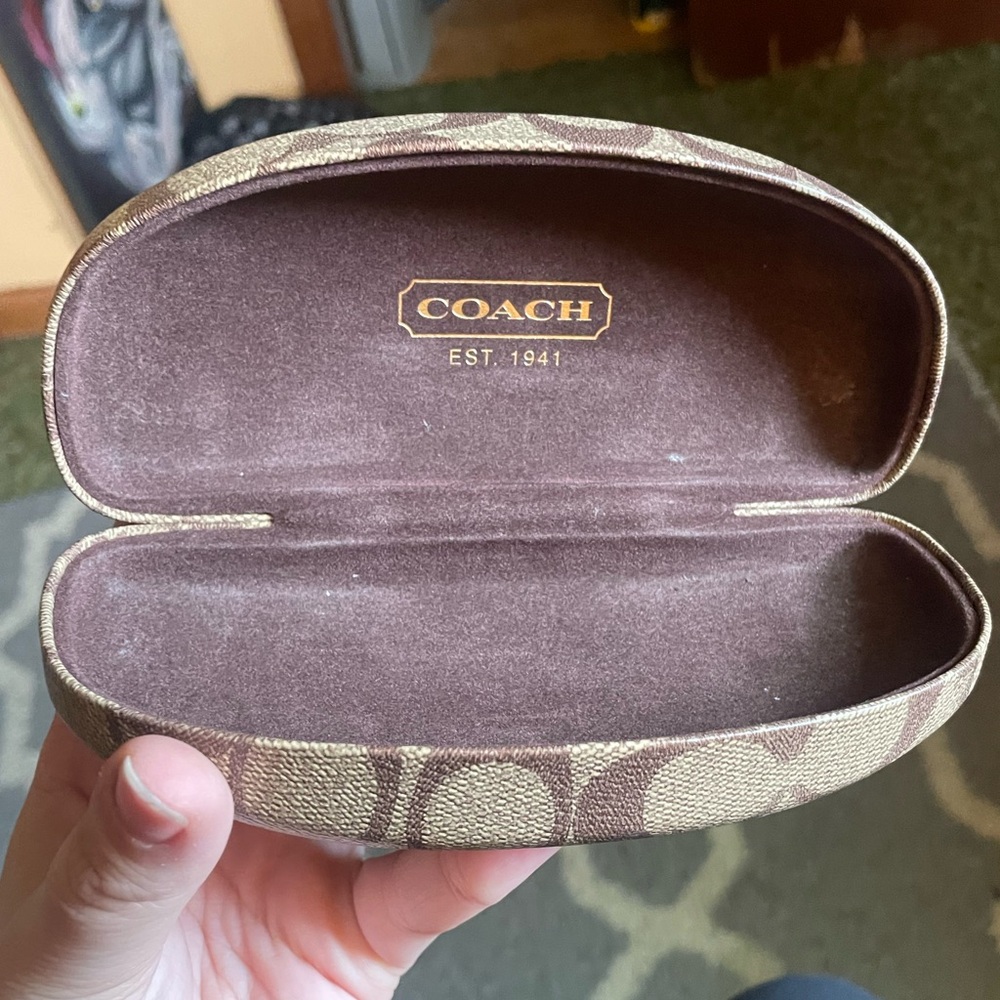 NWOT Used and Loved Coach Hardcover Glasses case